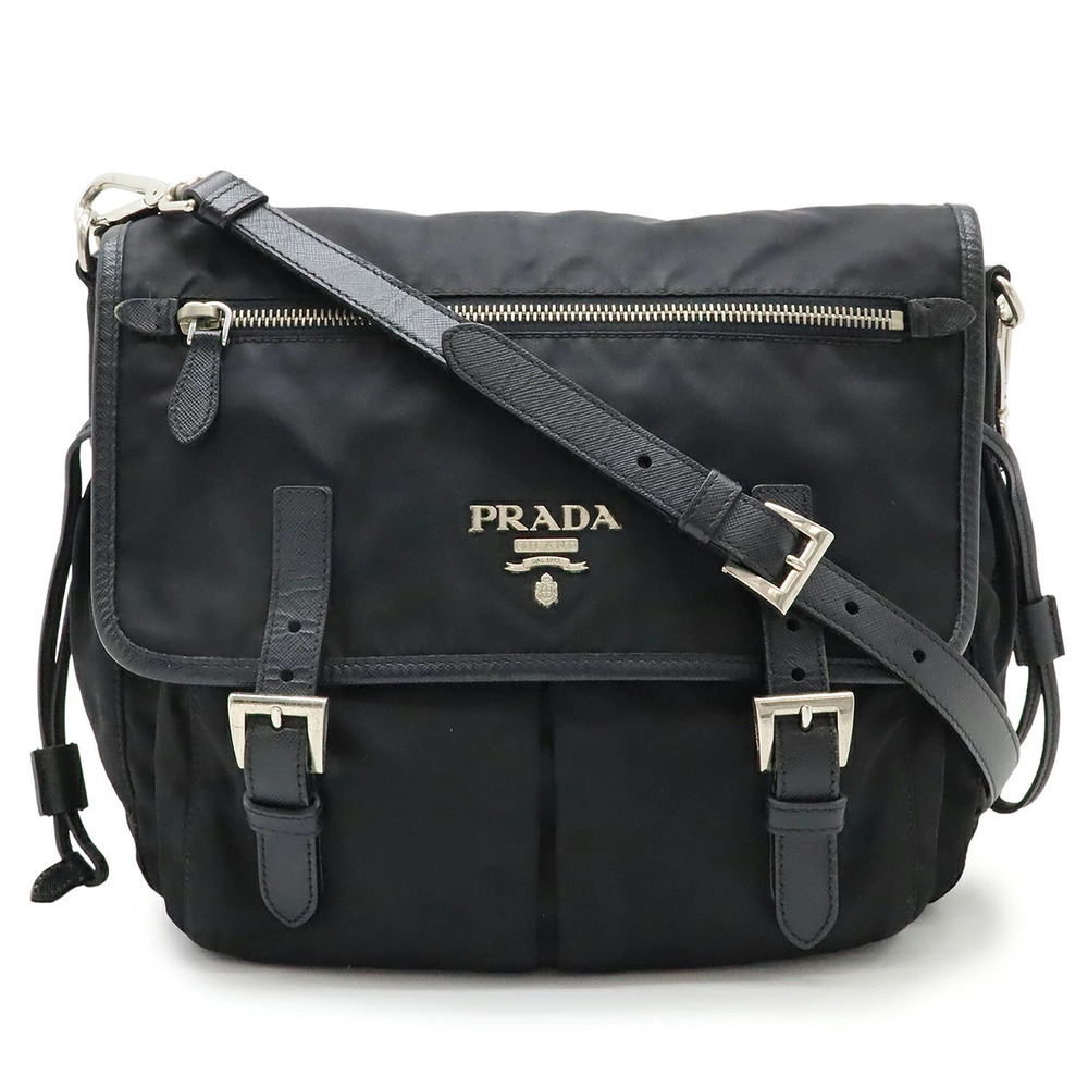 Prada Messenger Crossbody Leather NERO Black